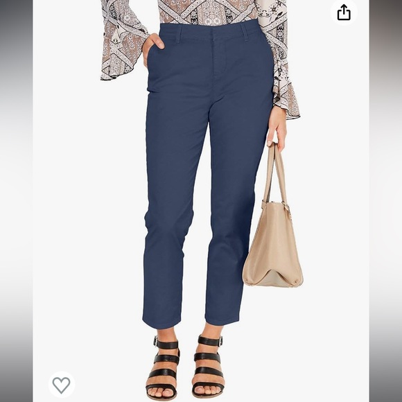Cute Style & Co NWT Boyfriend Chinos Sz. 12. Rolled Hem. - Picture 1 of 15